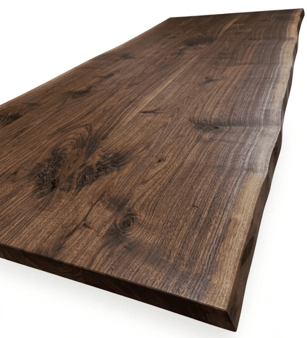 Dessus de table en noyer noir